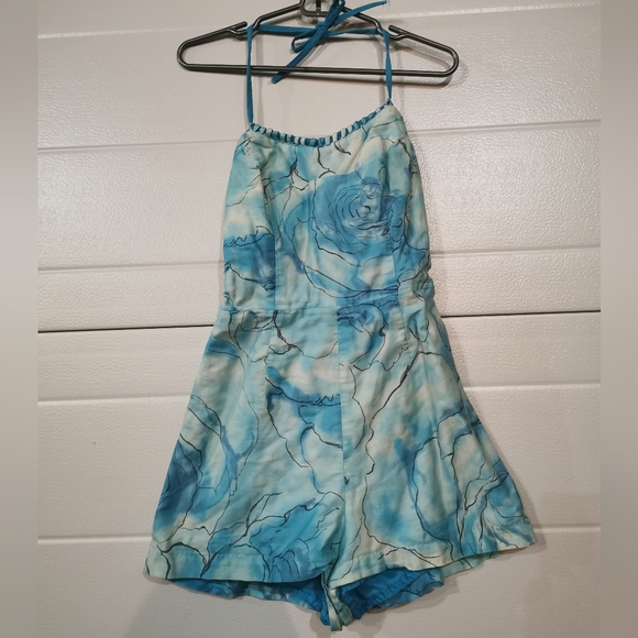 Vintage 50s 60s Gabar Halter Swimsuit Playsuit Romper Pinup Girl Retro Beachwear - Picture 2 of 9